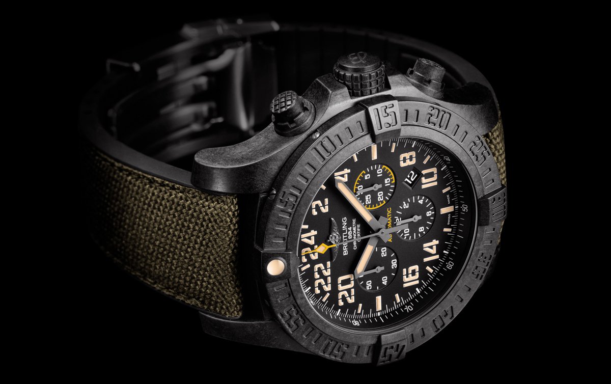The durable copy Breitling Avenger Hurricane XB12101A watches are made from Breitlight.