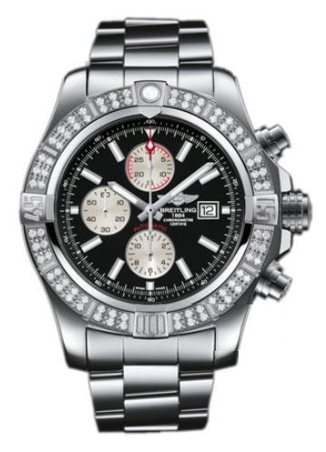 The stainless steel fake watches are decorated with diamonds.