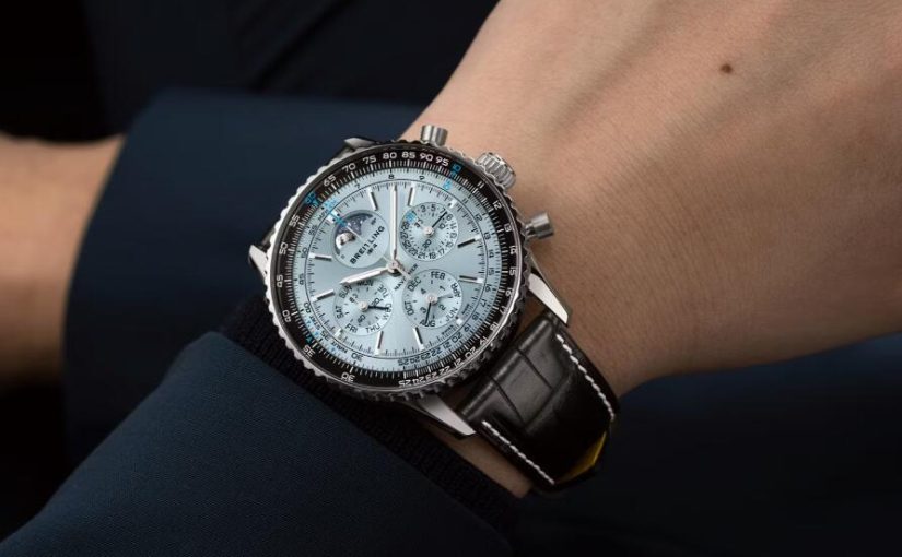 1:1 Swiss Made Breitling Navitimer B19 Perpetual Calendar Chronograph Fake Watches UK, Now In Steel